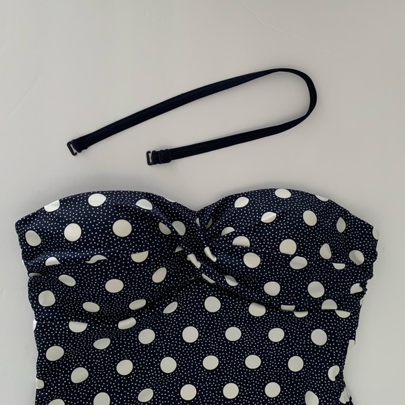 NEW Boden Amalfi Tankini Polka Dot Swimsuit Top Size 4 - Picture 7 of 12